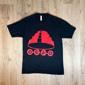 DEVO Energy Dome Logo Graphic T-Shirt Black Small Retro New Wave Band Tee